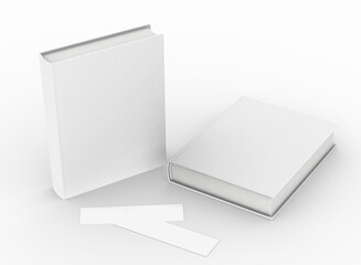 Poster - template empty book mockup , 3D rendering