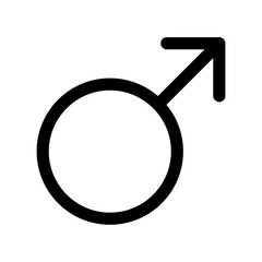  Male gender symbol isolated PNG