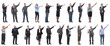 © ASDF - group of business people showing thumbs up isolated