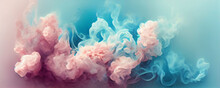 Pastel Color Rose Gold Pink Lizard Blue Green Colorful Smoke Cloud Ink Water Texture Steam Flow 