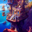 Pirate ship fantasy