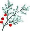 © PurMoon - Christmas Holly Leaf Illustration