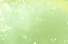 Abstract Green Water Bubbles Background