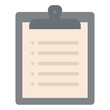 clipboard pasteboard stationery office supply icon