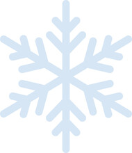 Snow Flat Icon Snowflake Shape Winter Weather