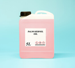 Sticker - Biofuel in chemical lab in plastic canister Palm Kernel Oil