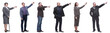 © ASDF - group of business people showing thumbs up isolated