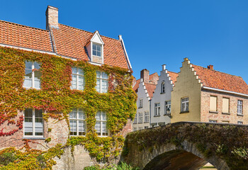 Wall Mural - Bruges historic and traditional architectures