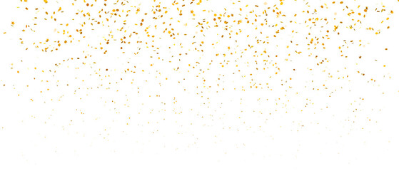 golden falling confetti