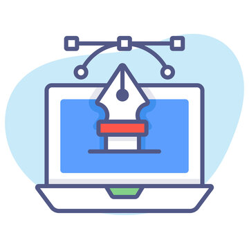 Designing, art, drawing Modern concepts flat design, Premium quality vector illustration concept. Vector symbol.