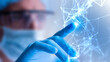 © xyz+ - scienziato, dottore, dito, collegamenti,