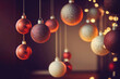 © ADDICTIVE STOCK - Christmas balls hanging on an out of focus background