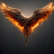 realistic phoenix fire bird
