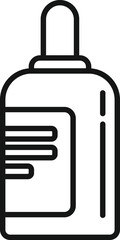 Poster - Eye bottle icon outline vector. Eye test. Visual exam