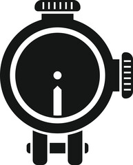 Sticker - Sight icon simple vector. Rifle scope. Target scope