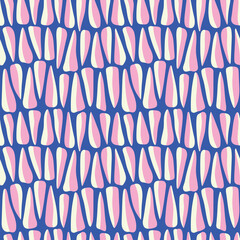Vector seamless pattern with abstract elements . Trendy organic shape background for social media, invitation, web.