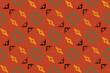 Ikat flower tribal cross Seamless Pattern. Ethnic Geometric Ikkat Batik Digital vector textile Design for Prints Fabric saree Mughal brush symbol Swaths texture Kurti Kurtis Kurtas