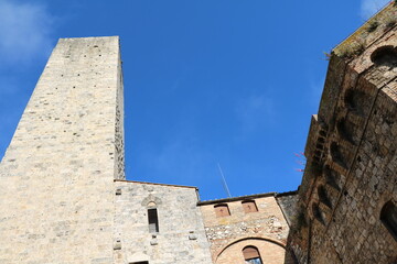 Wall Mural - Medieval towers in San Gimignano, Tuscany Italy