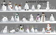 Advent calendar with  funny snowman