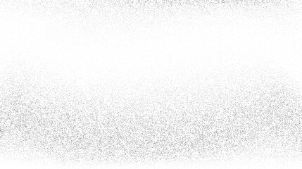 Poster - Grainy sand texture. Wavy stippled gradient background. Grunge noise dotwork wallpaper. Black dots, speckles, particles or granules. Vector monochrome
