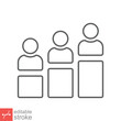 © Mantav Jivva - Personal development icon. Simple outline style. Strategy management, capital, human, leadership concept. Thin line vector illustration isolated on white background. Editable stroke EPS 10.