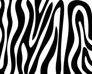 Wall Mural - vector zebra skin.