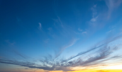 Wall Mural - sky clouds nature landscape at sunset
