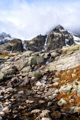 mountains, trekking, outdoors, slovakia, tatras, small cold valley, tatra mountains, climbing, autum