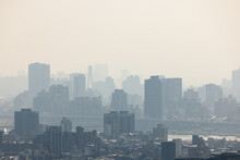 Air Pollution Over Taipei City Downtown