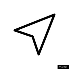 Poster - Share vector icon in line style design for website design, app, UI, isolated on white background. Editable stroke. Vector illustration.