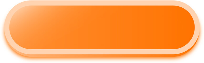 Fototapete - Rectangle shape buttons in orange colors. User interface element illustration.