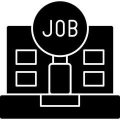 Canvas Print - Job Search Icon