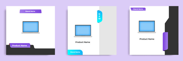 Wall Mural - Geometric square social media banner layout, product background backdrop display for e commerce sale ads app template