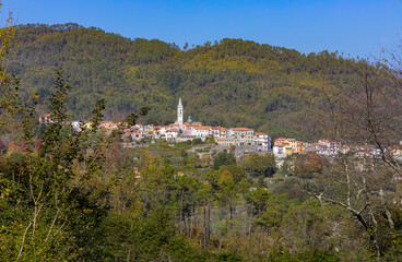 Wall Mural - View of the small village of Carro, La Spezia Province, Italy