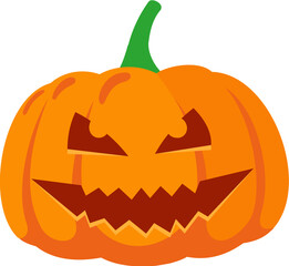 Flat Halloween Illustartion Halloween Jack O Lantern