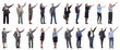 © ASDF - group of business people showing thumbs up isolated