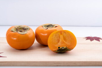 Sweet and delicious hard persimmon