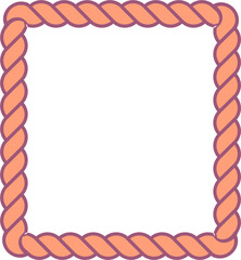 Sticker - Aesthetic rope frame or border illustration