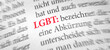 Wörterbuch mit dem Begriff LGBT