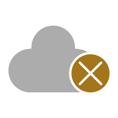 Wall Mural - Cloud Inaccessible Icon Style