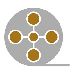 Sticker - Film Reel Icon Style