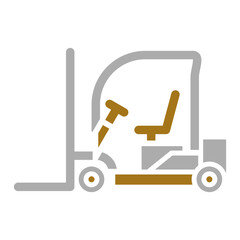 Sticker - Forklift Icon Style