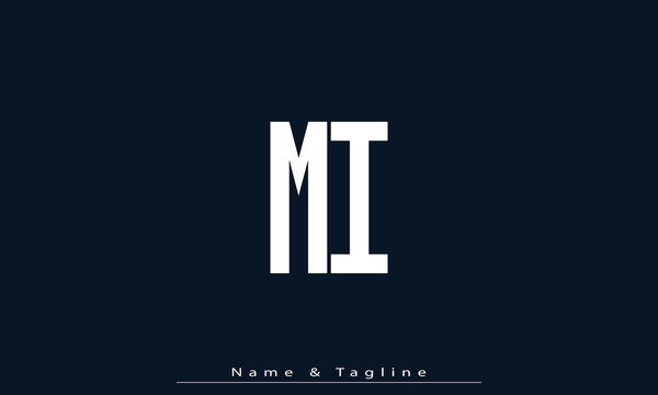 Alphabet letters Initials Monogram logo ZI , IZ