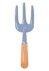 Canvas Print - gardening rake equipment tool