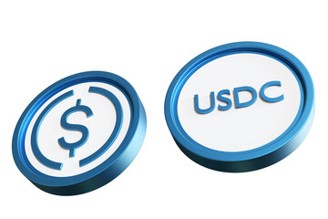 Aufkleber - usdc cryptocurrency. stablecoin money. usdc coins isolated on white. stable cryptocurrency. blockcha