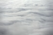 Eine Luftaufnahme von über Wolken, das nur aus dem Wolkenteppich besteht.