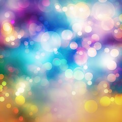 Poster - Bright bokeh background with light