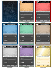 trading card game base template