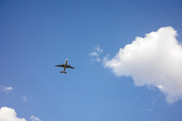 airplane in the sky