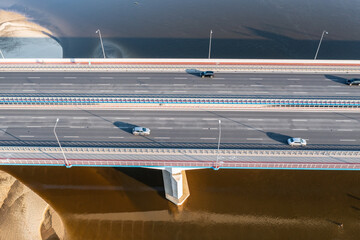 Poster - So called South Bridge, part of S2 expressway in Warsaw, Poland